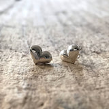 Puffy Heart Stud Earrings