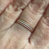 Set of 3 Twist Rings - TesoroDelSol