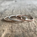 Set of 3 Twist Rings - TesoroDelSol