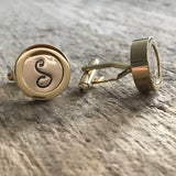 Silver Monogram Cufflinks
