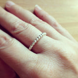 Sterling Silver Bead Ring