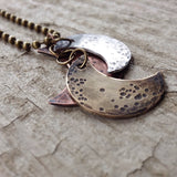 Men's Rustic Moon Phases Necklace - TesoroDelSol