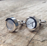 Silver Monogram Cufflinks