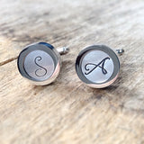 Silver Monogram Cufflinks