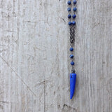 Men's Lapis Lazuli Rosary Necklace