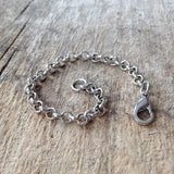 Rhodium Plated Necklace Chain Extender - TesoroDelSol
