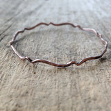 Vintage Copper Bangle Bracelet, Scroll Bangle, Moroccan Bracelet, Wave Bangle, Bohemian Bracelet, Bohemian Jewelry - TesoroDelSol