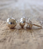 Sterling Silver Dome Stud Earrings