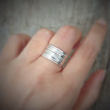 Set of 3 Sterling Silver Skinny Rings