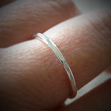 Sterling Silver Hammered Ring