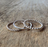 Sterling Silver Twist Ring