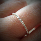Sterling Silver Twist Ring