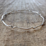 Sterling Silver Moroccan<br>Bangle Bracelet
