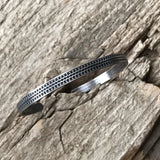 Men's Scalloped Open Cuff Bracelet