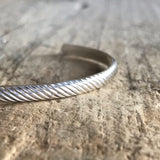 Men's Slanted Open Cuff Bracelet