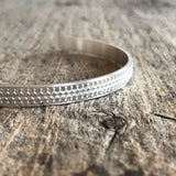 Men's Scalloped Open Cuff Bracelet