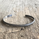 Men's Slanted Open Cuff Bracelet