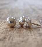 Sterling Silver Dome Stud Earrings