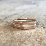 Set of 3 Hexagon Rings