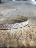 Men's Scalloped Open Cuff Bracelet