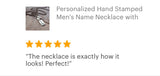 Men's Brass Cross Name Necklace