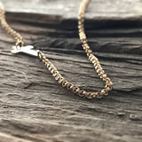 Gold Sideways Cross Necklace