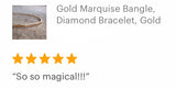 Gold Marquis<br>Bangle Bracelet