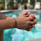 Men's Scalloped Open Cuff Bracelet