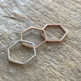 Set of 3 Hexagon Rings