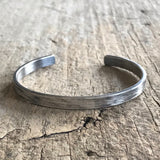 Men's Flat Open Cuff<br>Bangle Bracelet