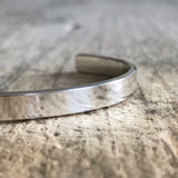 Men's Flat Open Cuff<br>Bangle Bracelet