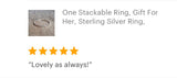 One Sterling Silver Skinny Ring