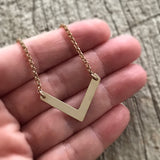Gold Chevron Necklace
