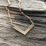 Gold Chevron Necklace
