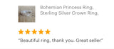 Sterling Silver Crown Ring