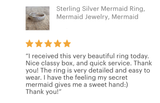 Sterling Silver Mermaid Ring