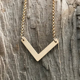 Gold Chevron Necklace