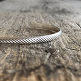 Men's Slanted Open Cuff Bracelet