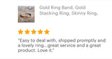 Gold Hammered Stacking Ring