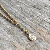Gold Rosary Necklace