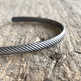 Men's Slanted Open Cuff Bracelet