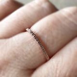 Rose Gold Tree Bark Ring
