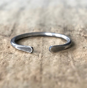 Oxidized Silver Cuff Ring