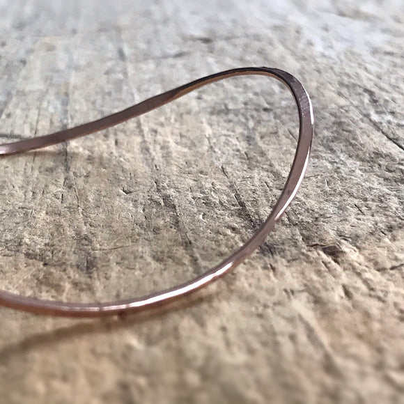 Rose Gold Saddle Bangle