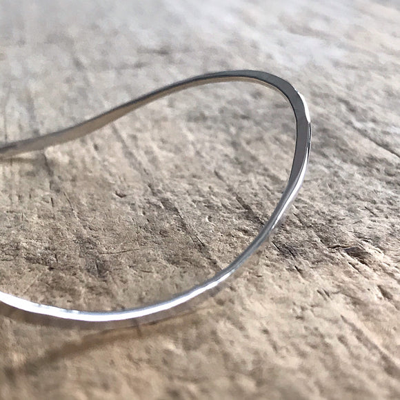Sterling Silver Saddle Bangle