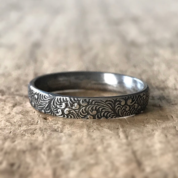 Antique Silver Paisley Ring
