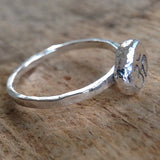 Sterling Silver Om Ring