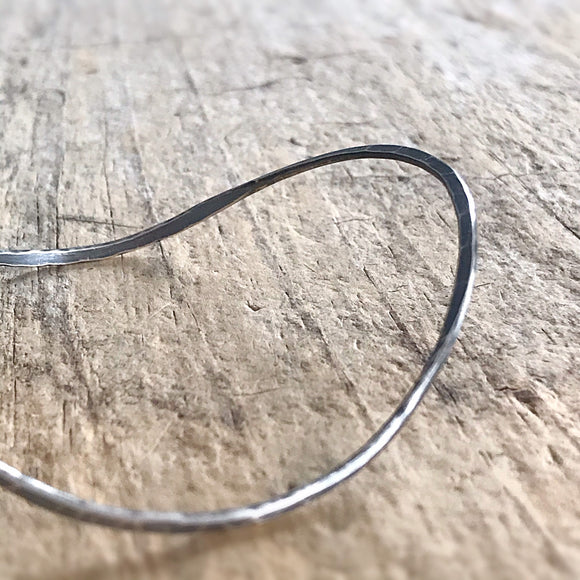 Antique Silver Saddle Bangle