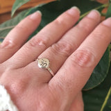 Sterling Silver Om Ring