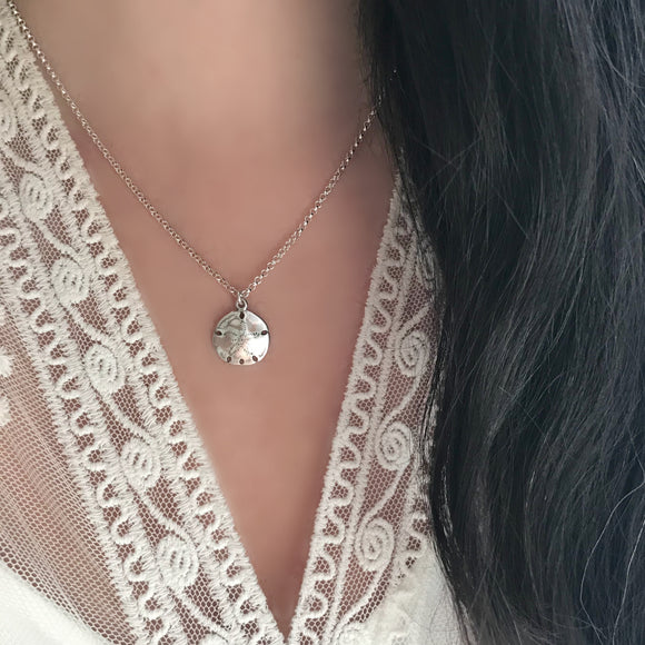 Sterling Silver Sand Dollar Necklace